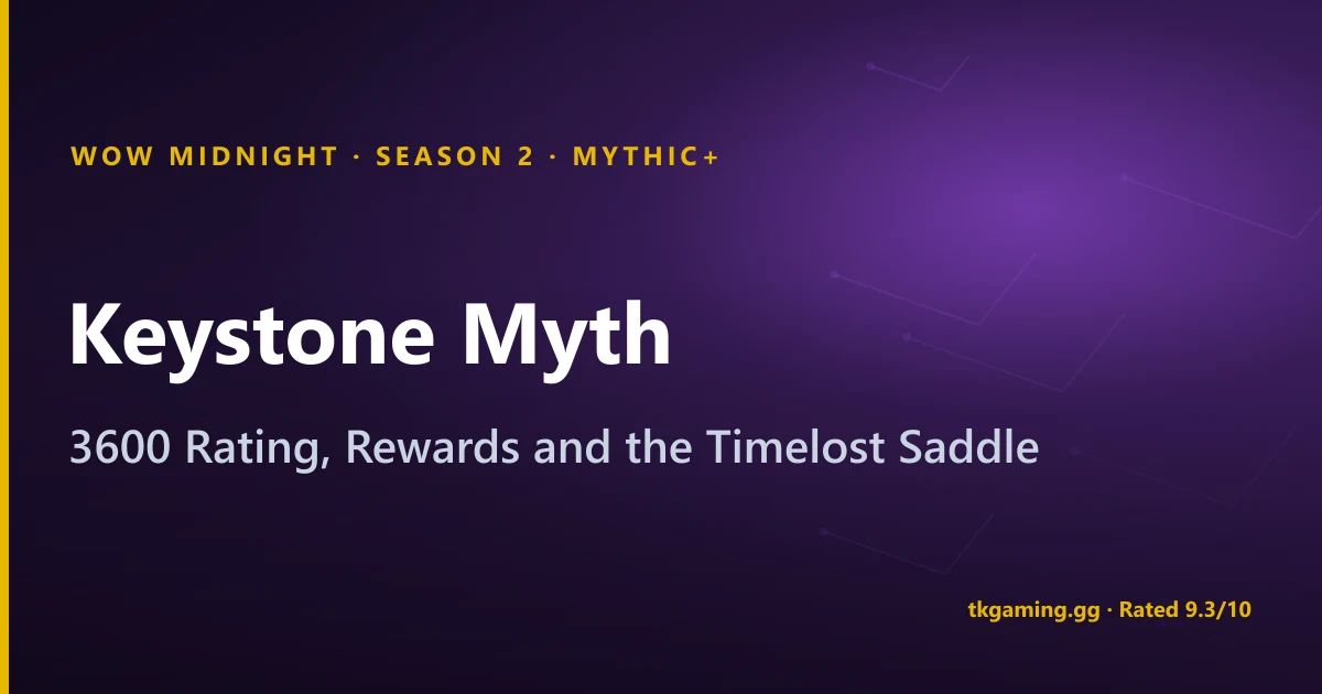 Keystone Myth Season 2: 3600 Rating, Rewards and Saddle