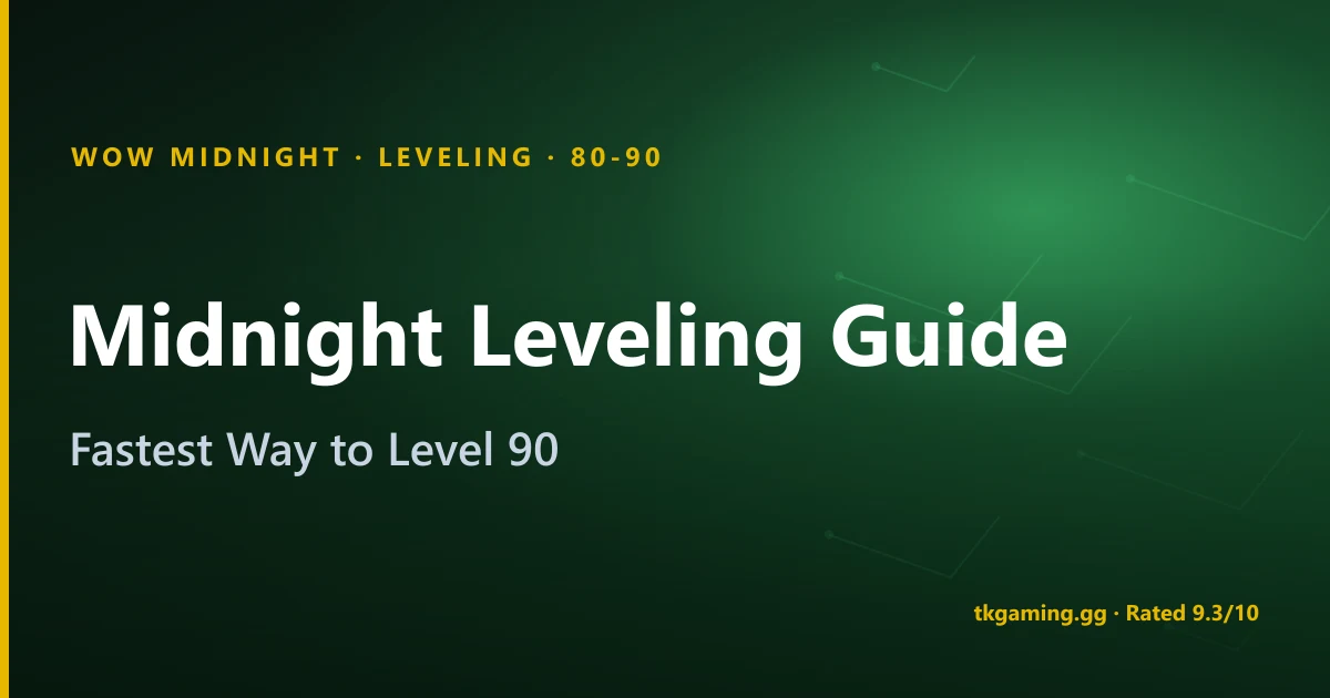 WoW Midnight Leveling Guide: Fastest Way to Level 80-90