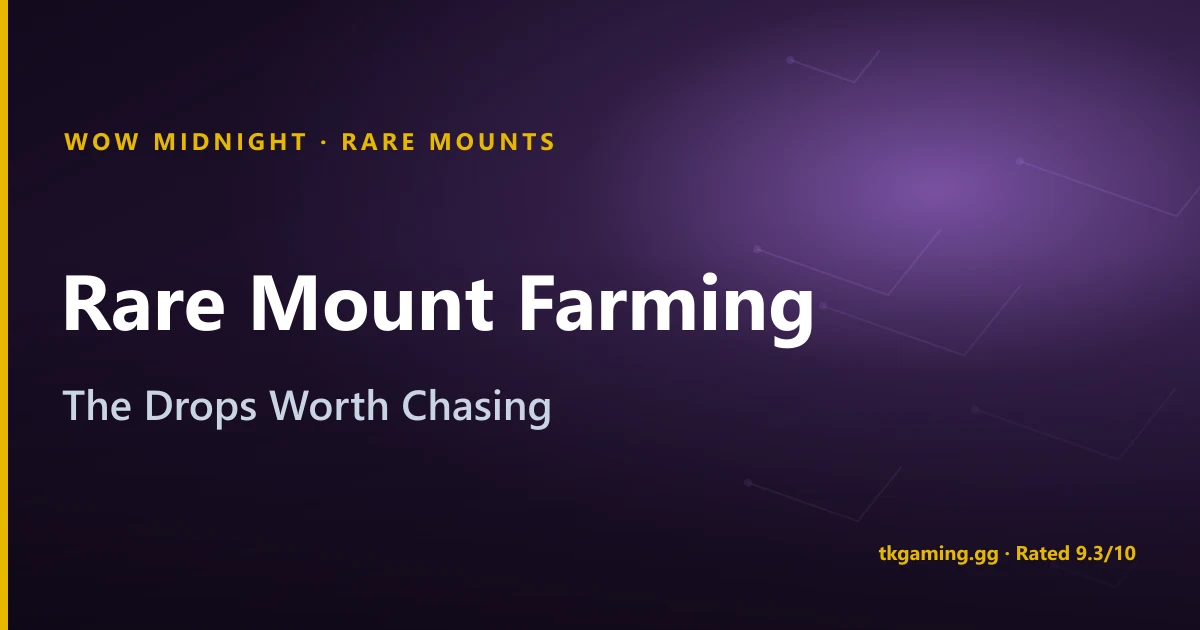 Rare Mount Farming in WoW Midnight: Breezebiter, Voidtalon and the Drops Worth Chasing