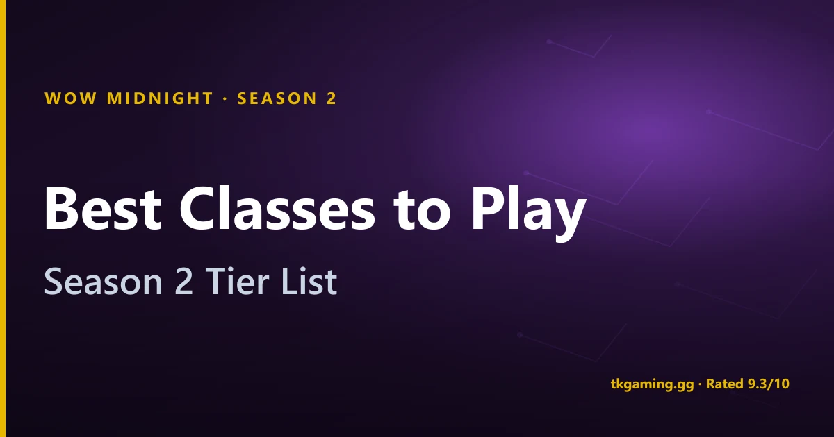 WoW Midnight Season 2 Class Tier List: Best DPS, Tank & Healer