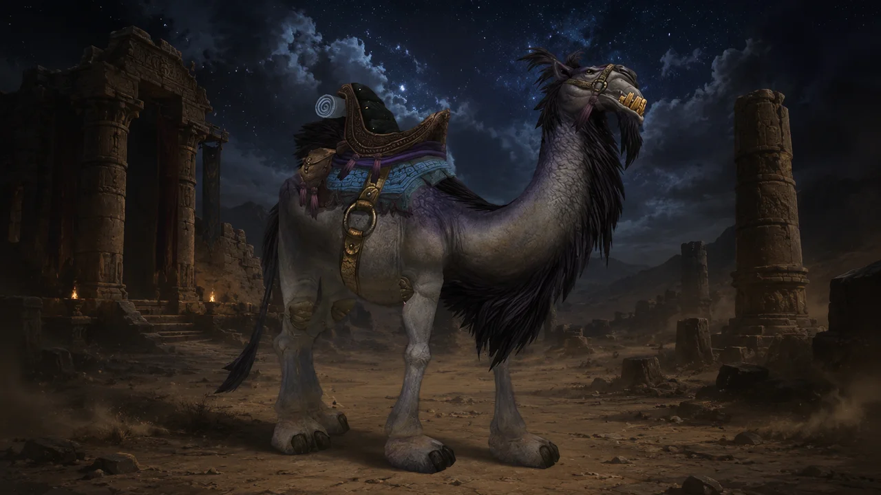 Grey Riding Camel